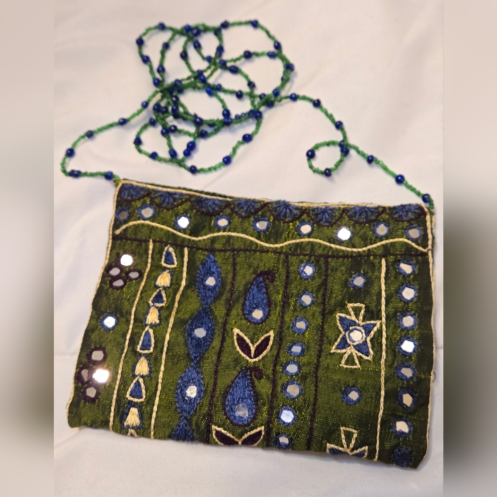 Mini Patchwork Tribal Mirrors Work Bag Cross Body Bags Gypsy Handbags Vintage